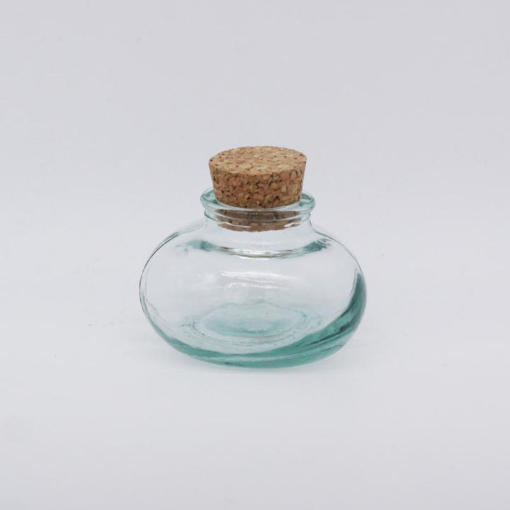 Handmade Glass Sealed Jar Cork Storage Jar