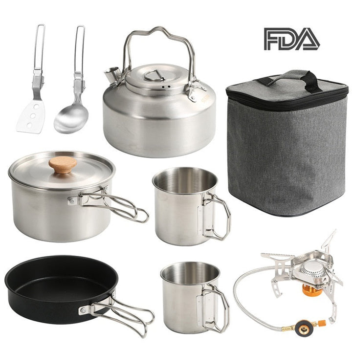 Elevate Your Outdoor Cooking with the Portable Folding Pan Set