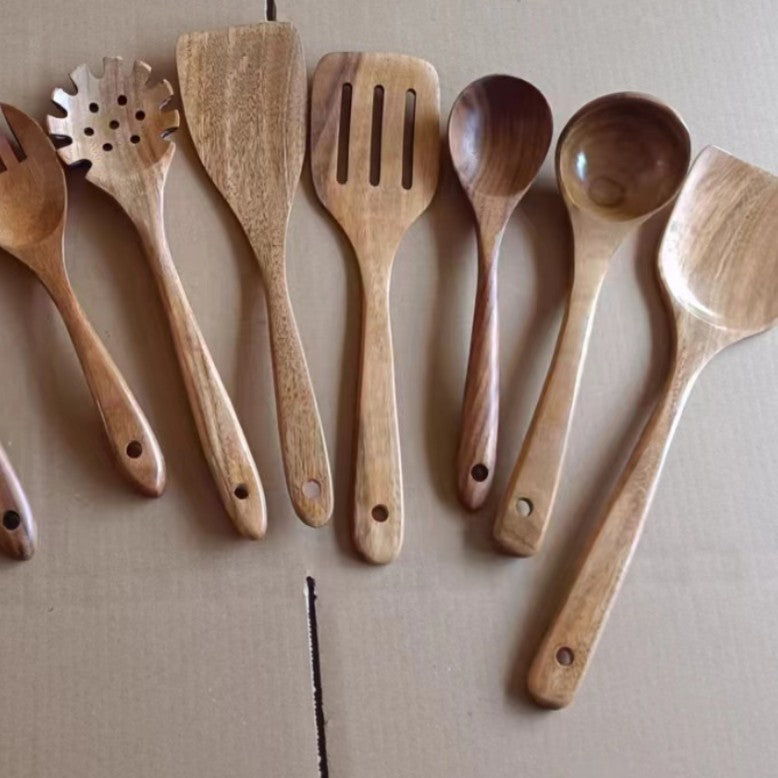 Unleash Your Culinary Creativity with Our Wooden Spatula Cookware Set