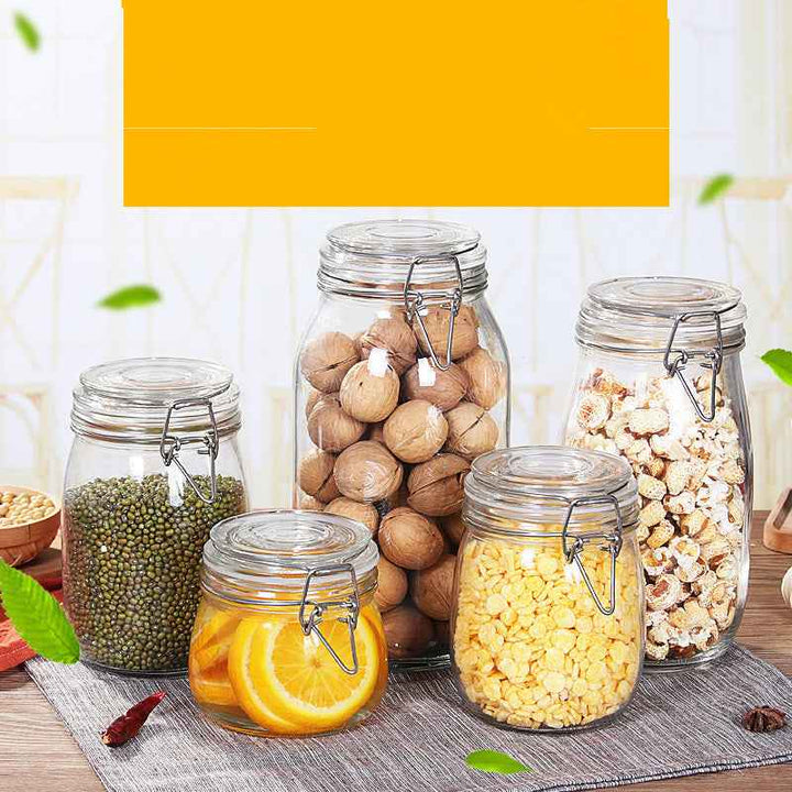 Elevate Your Kitchen Storage with the Snap Glass Sealed Jar