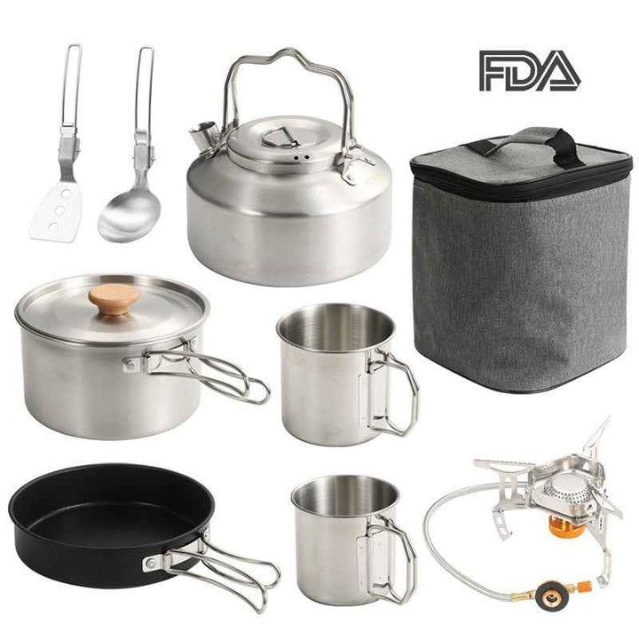 Elevate Your Outdoor Cooking with the Portable Folding Pan Set