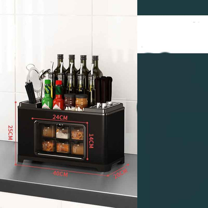 Transform Your Kitchen with Our Stainless Steel Condiment Storage Rack!