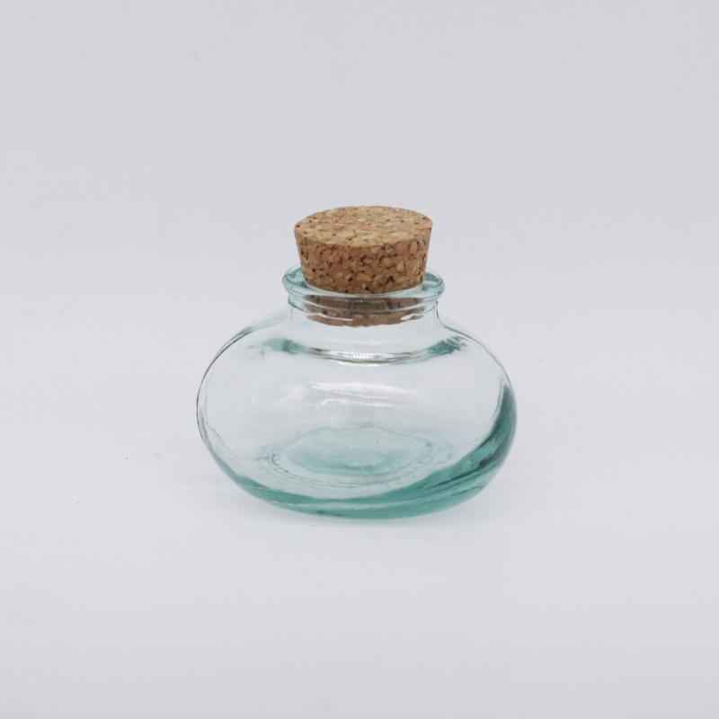 Handmade Glass Sealed Jar Cork Storage Jar