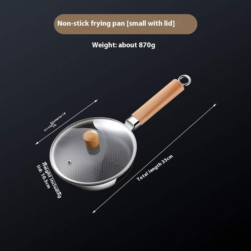 316 Steel Uncoated Frying Pan