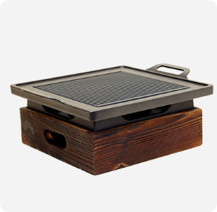 Wooden Seat Korean Style Grill