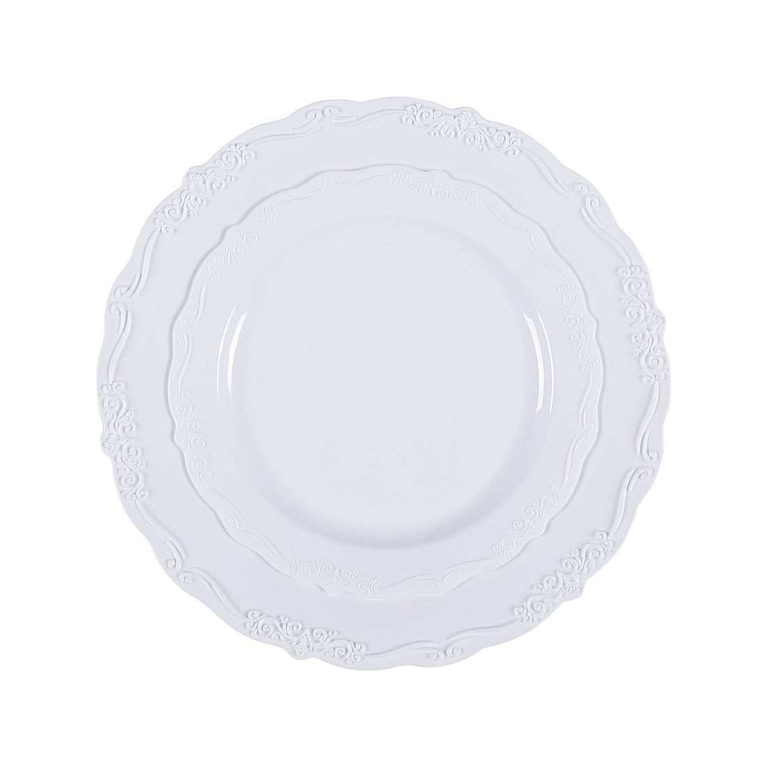 Plastic Disposable Plates White Plastic Plates Heavy Duty Dinner Dessert