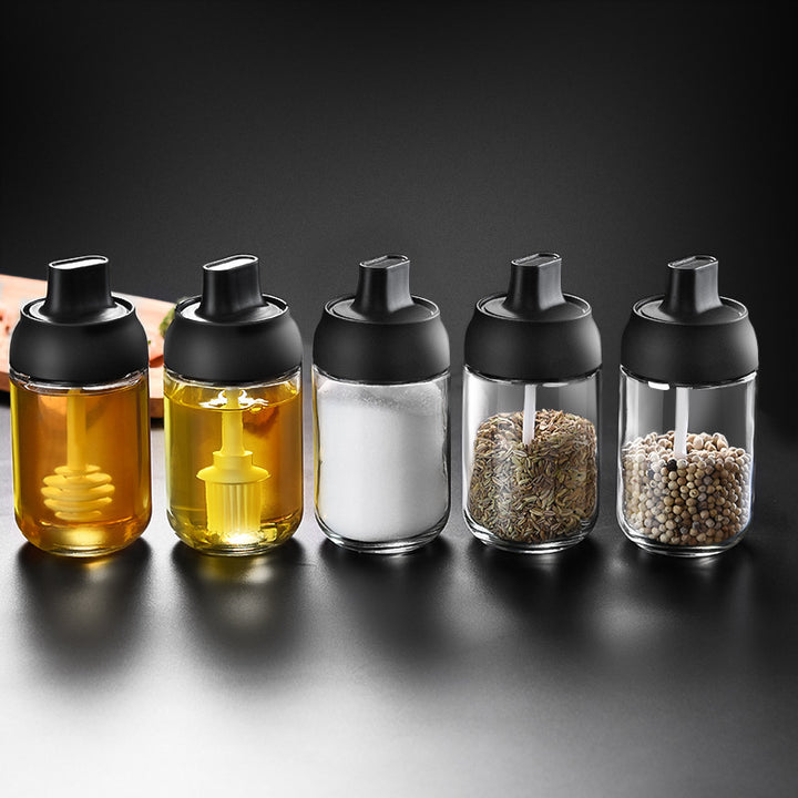Kitchen Spice Glass Seasoning Jar with