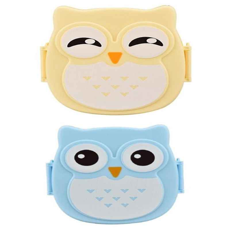 Owl lunch box with divided food compartments 2
