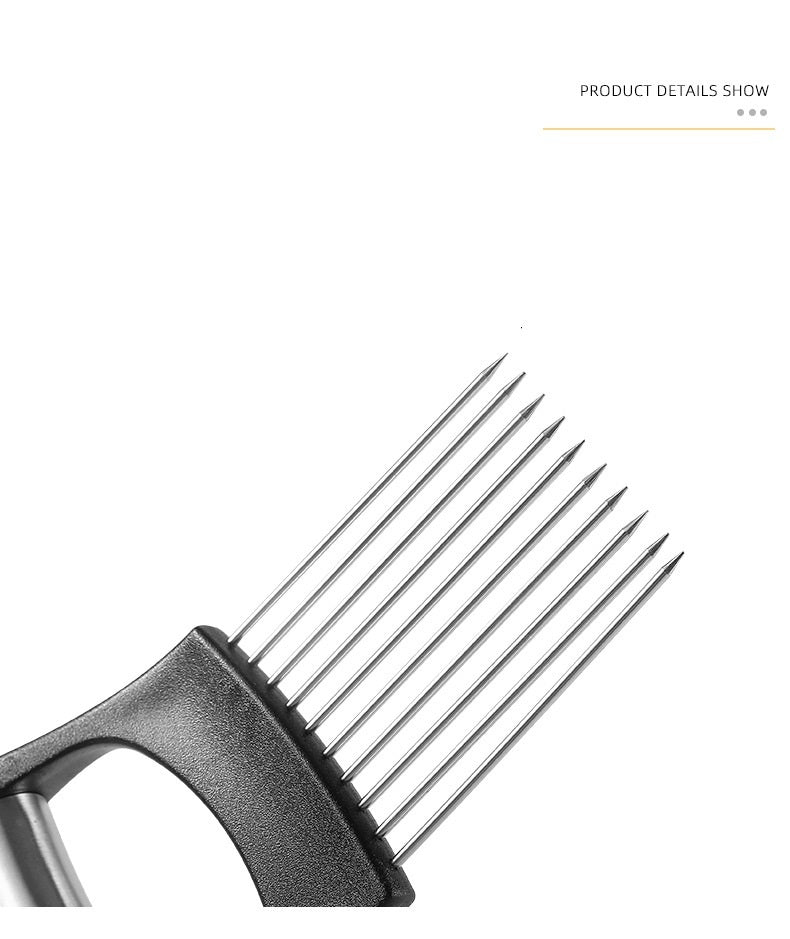 Multi-function Vegetable Cutter Stainless Steel Onion Steak Flosser Slice Holder