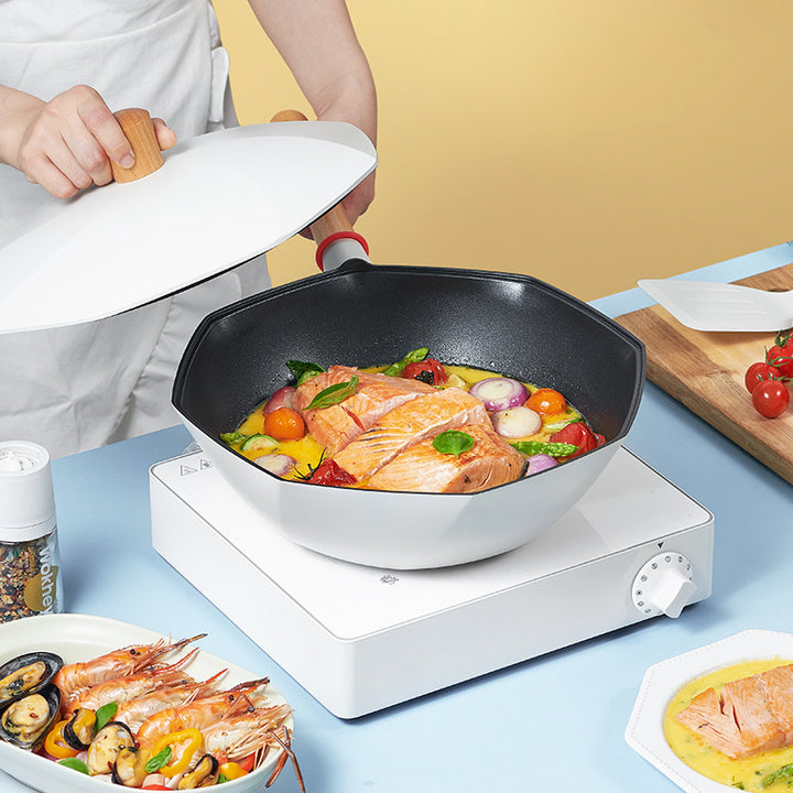 Wok Cooking Pot Household Maifan Stone