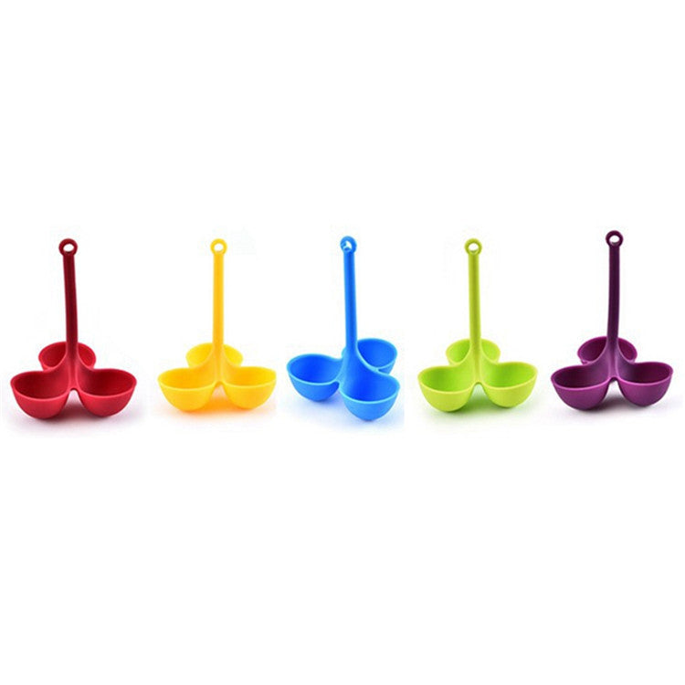 Silicone 3-Hole Boiled Egg egg Steamer Family Convenient Silicone Egg Steamer