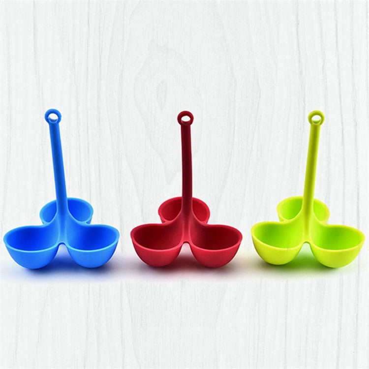 Silicone 3-Hole Boiled Egg egg Steamer Family Convenient Silicone Egg Steamer