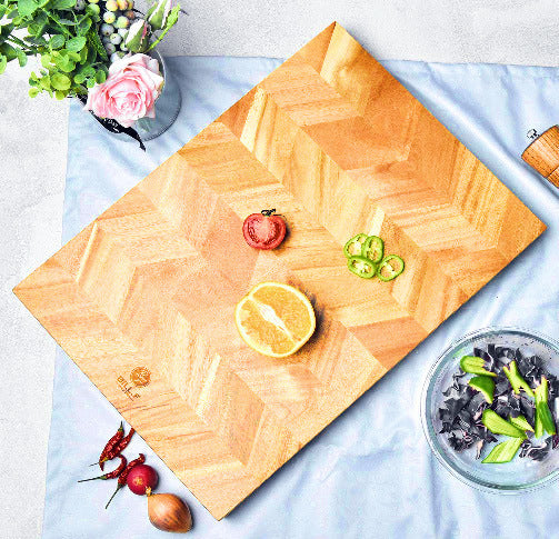Two Color Parquet Wood Cutting Board