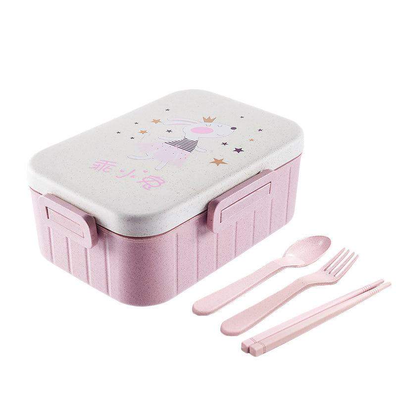 Simple Student With Lid Korean Split Microwave Oven insulated Lunch Box
