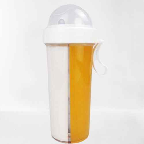Double Tube Water Bottle with orange tube
