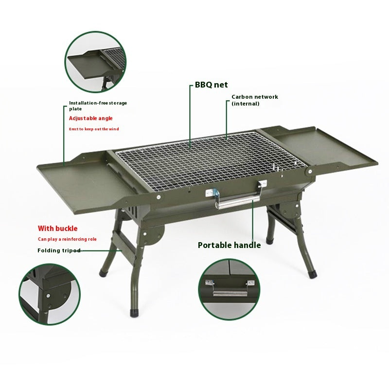 Installation-free Portable Barbecue Grill