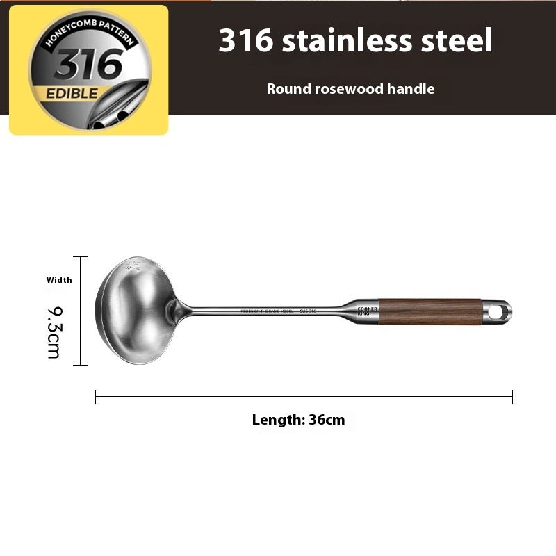316 Stainless Steel Household Large Cooking Spoon