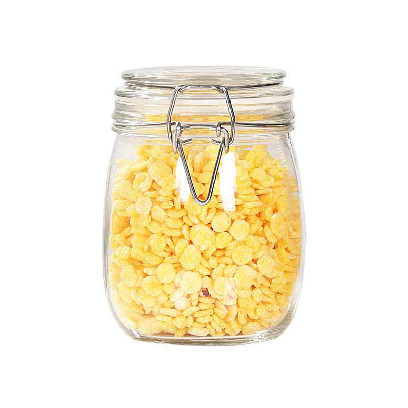 Snap glass sealed jar