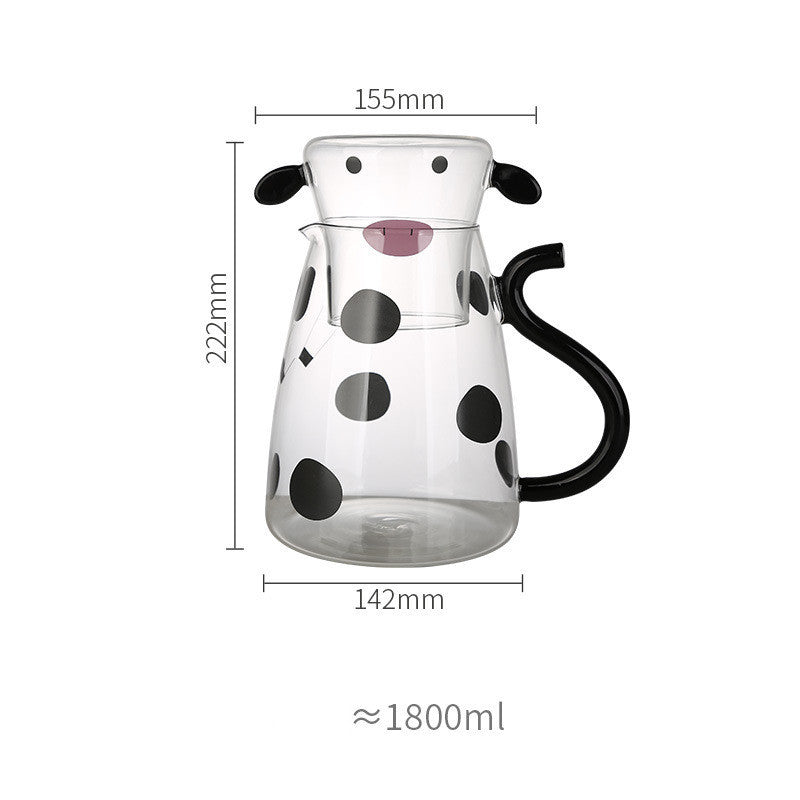 Creative Cold Water Jug Household Glass High Appearance And Lovely
