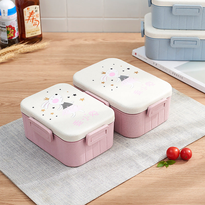Simple Student With Lid Korean Split Microwave Oven insulated Lunch Box