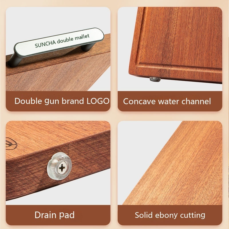 Ebony Cutting Board Solid Wood