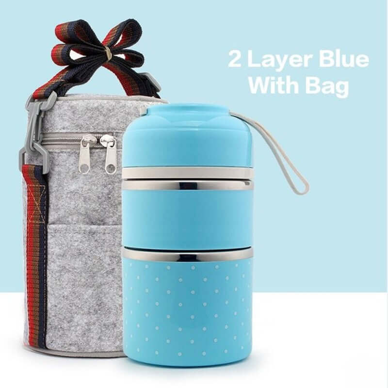 Portable Stainless Steel Lunch Box complete set with accessories