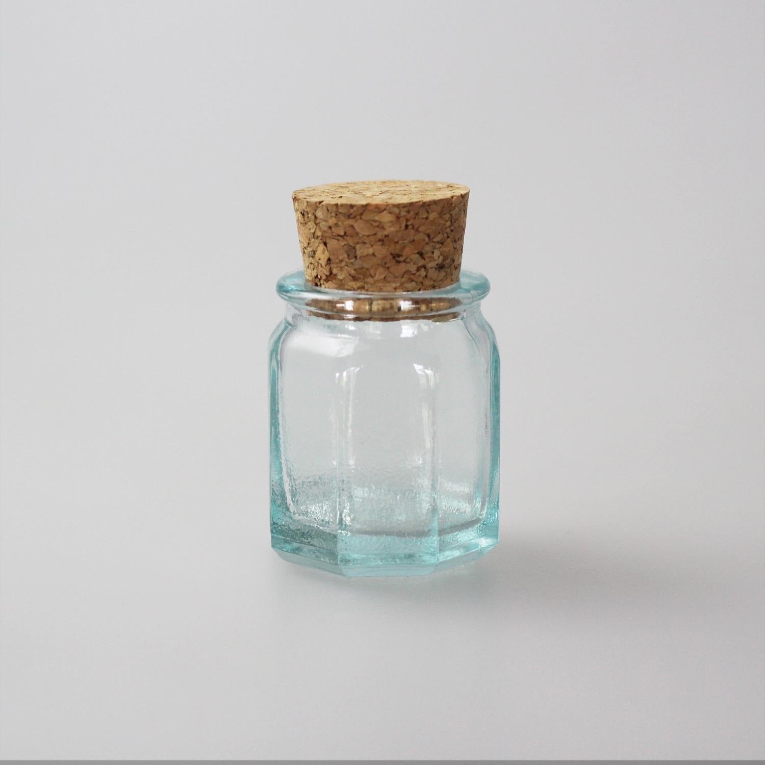 Handmade Glass Sealed Jar Cork Storage Jar