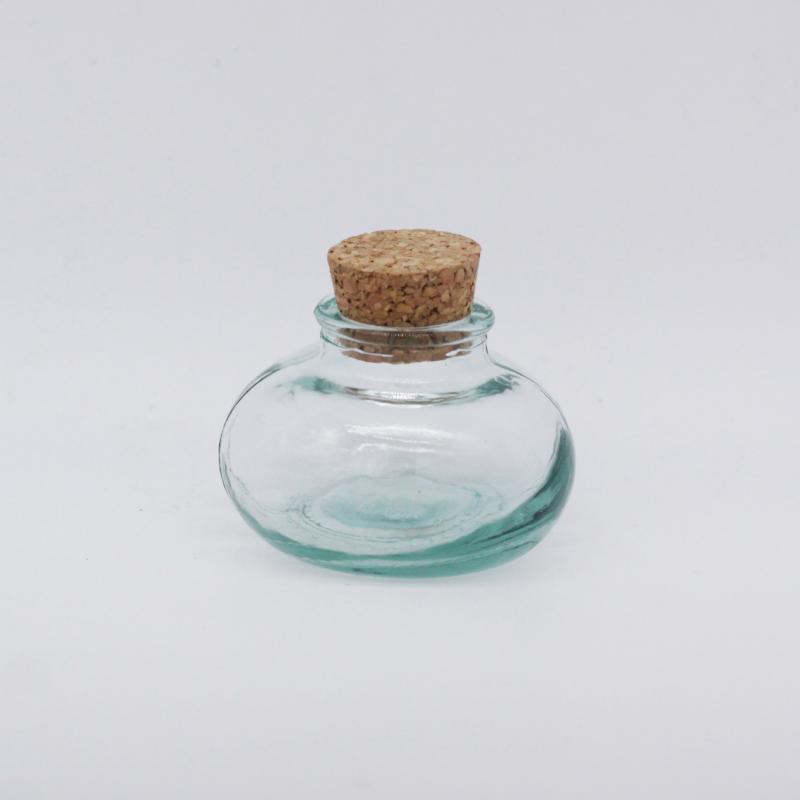 Handmade Glass Sealed Jar Cork Storage Jar