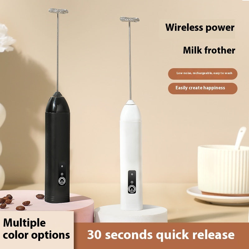 Milk Frother Electric Whisk Egg Beating Electric Small Food Grade Coffee Milk Frother
