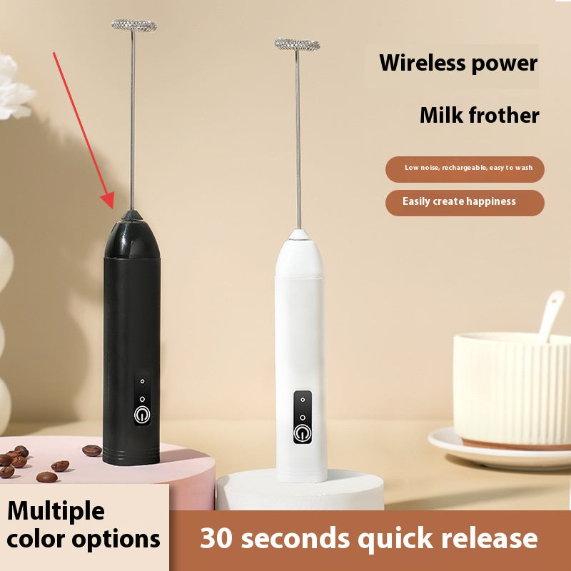 Milk Frother Electric Whisk Egg Beating Electric Small Food Grade Coffee Milk Frother