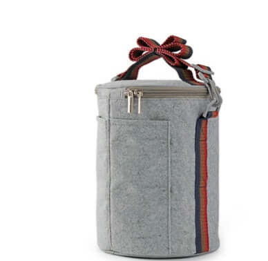 Portable Stainless Steel Lunch Box with carrying handle and secure latch