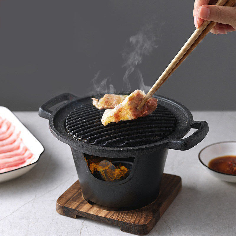 Mini BBQ Grill Alcohol Stove Home