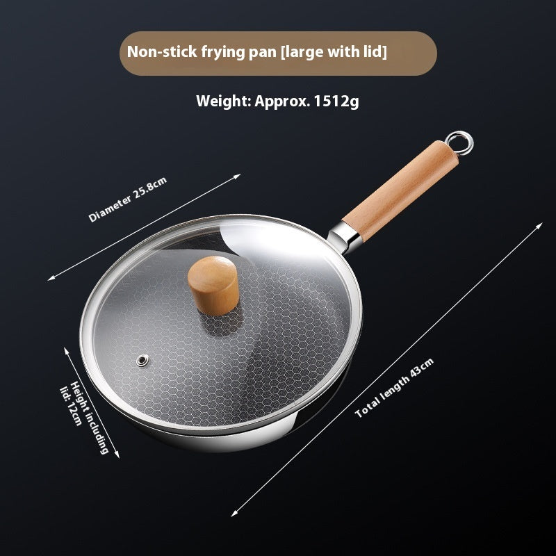 316 Steel Uncoated Frying Pan