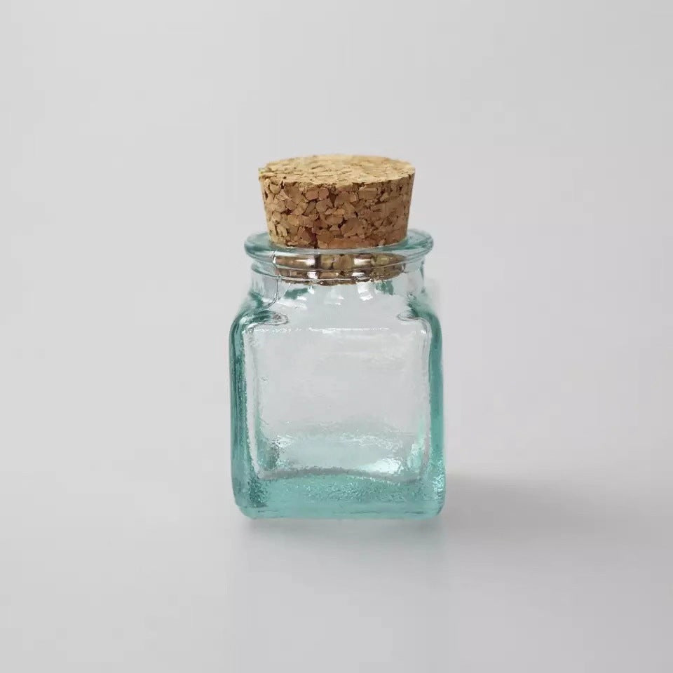 Handmade Glass Sealed Jar Cork Storage Jar