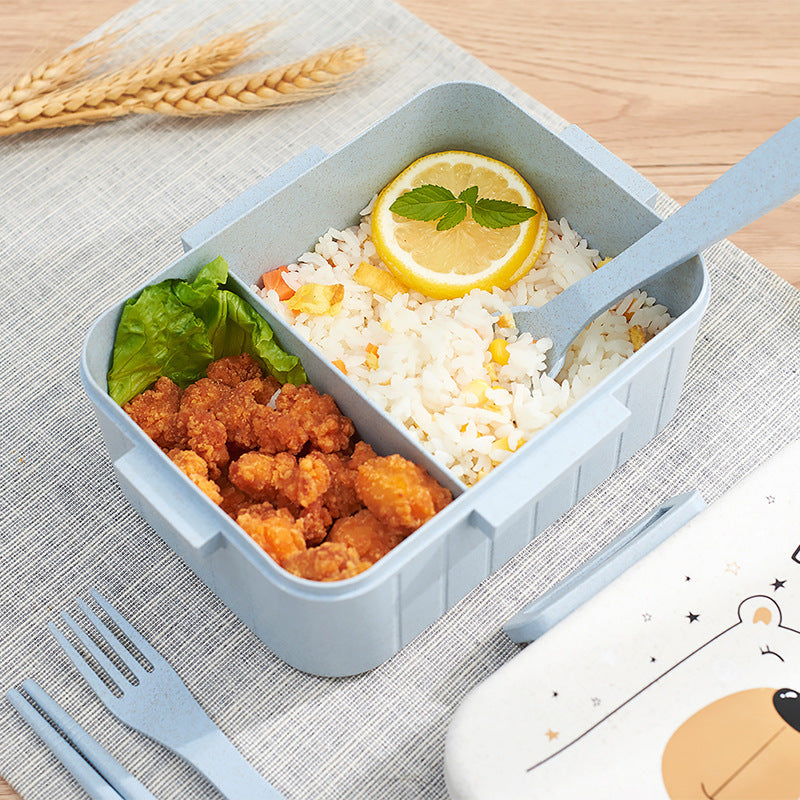 Simple Student With Lid Korean Split Microwave Oven insulated Lunch Box