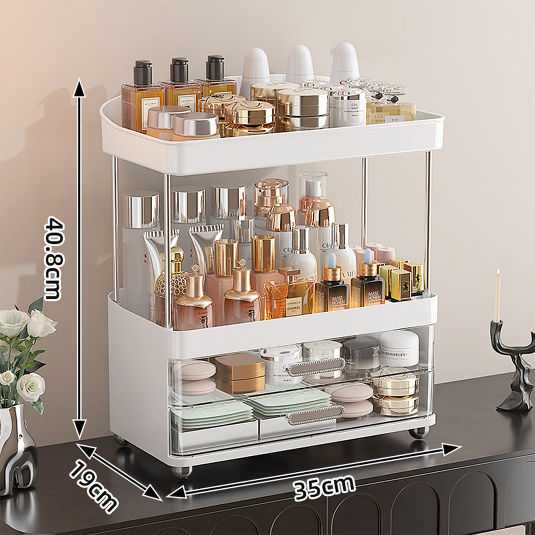 Drawers Makeup Organizer - Tier Bathroom