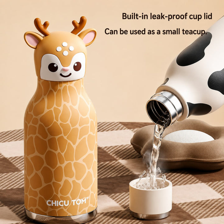 Kids Insulated Water Bottle with Straw – 480ml