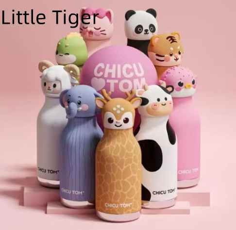 Set of Fawn insulated water bottle for kids
