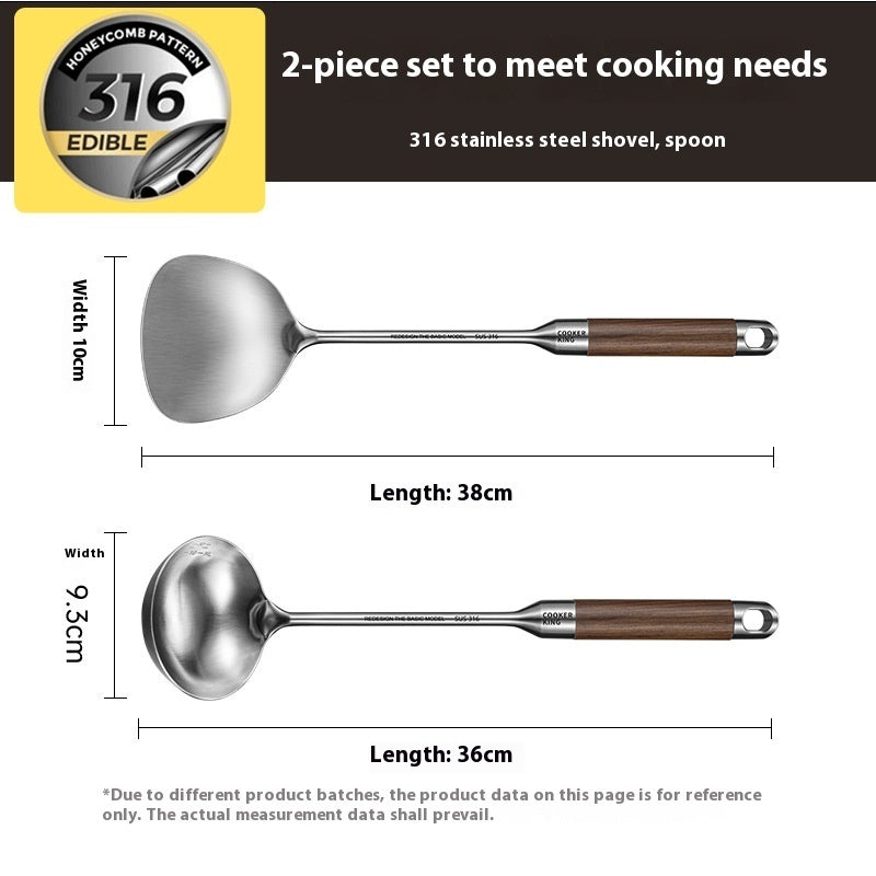 316 Stainless Steel Household Large Cooking Spoon