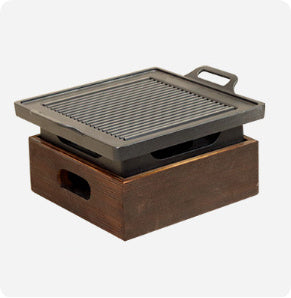 Wooden Seat Korean Style Grill