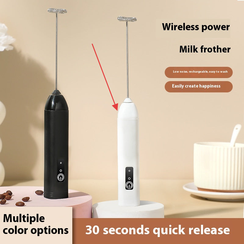 Milk Frother Electric Whisk Egg Beating Electric Small Food Grade Coffee Milk Frother