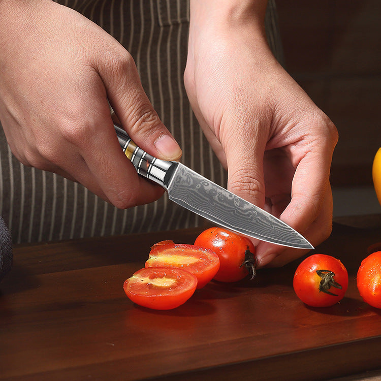 Kitchen Knives With Resin Coloured