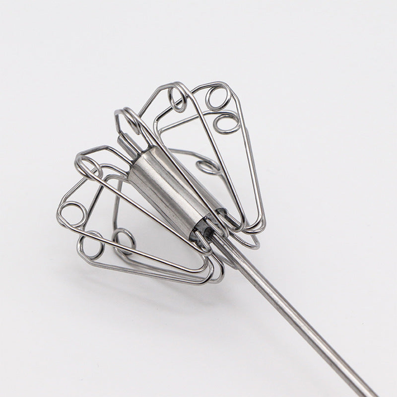 Stainless Steel Semi-automatic Whisk 10 Inch