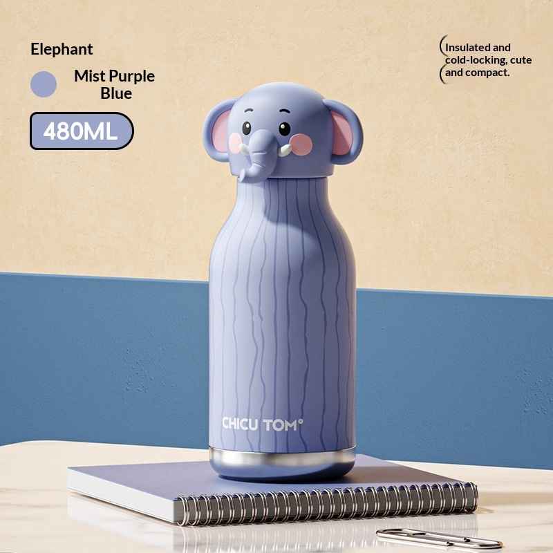 480ml stainless steel water bottle for kids